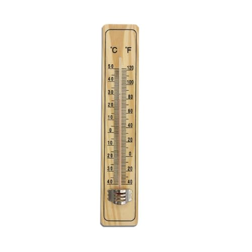 Indoor Outdoor Thermometer Wooden Wall Thermometer Wall Or Decorative No Battery Required Hanging Thermometer Indoor Outdoor Thermometer Wireless