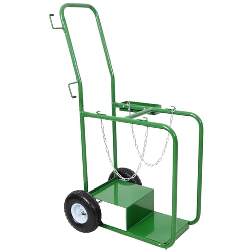 Carretilla para cilindros de 440 lbs con ruedas de goma miniatura 3
