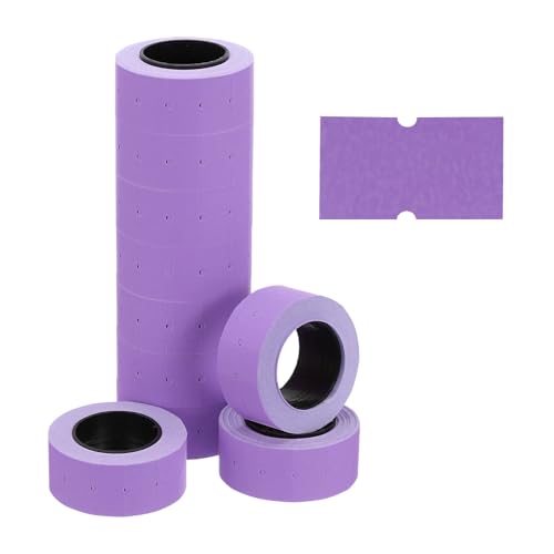 Étiquettes de prix rectangulaires violettes PATIKIL pour pistolet | 10 rouleaux de 5000 pièces