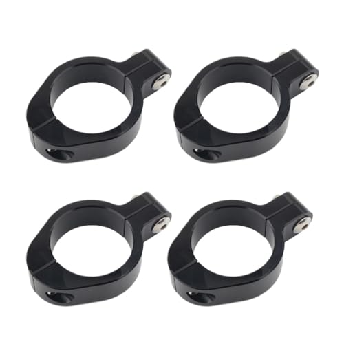 Abrazadera para faro de moto con anclaje firme en horquilla delantera