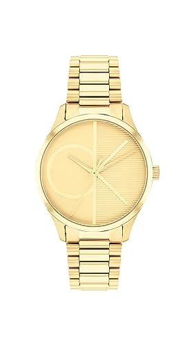 Calvin Klein CK Iconic - Reloj de cuarzo de 35 mm 2H para mujer, pulsera de malla de acero inoxidable, resistencia al agua hasta 30 metros, reloj de moda premium para el estilo diario, regalo para