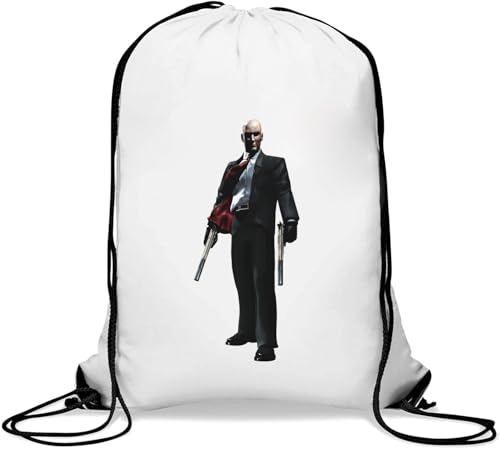 Assassin Art Sac de gym décontracté avec cordon Blanc