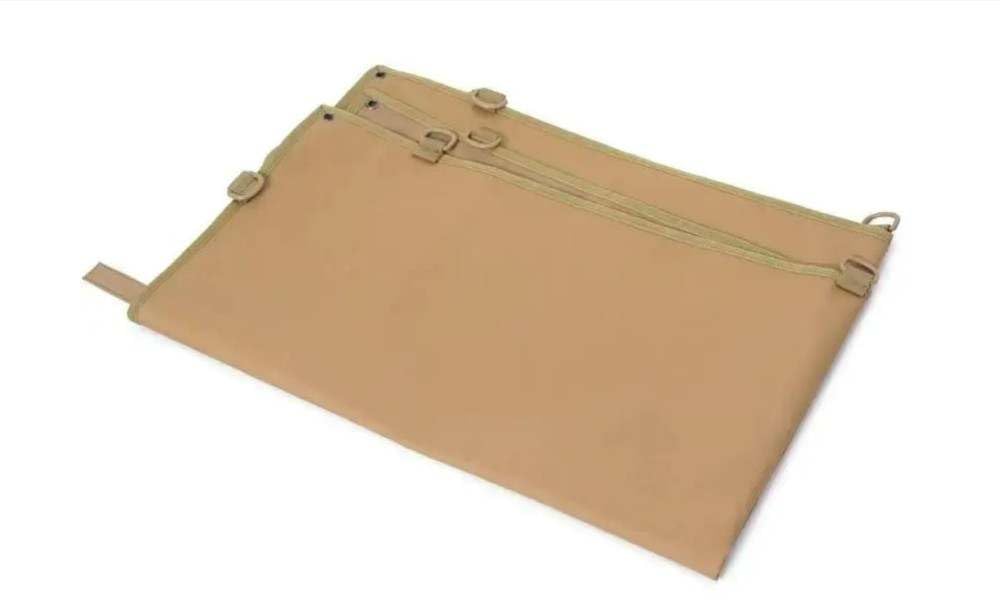 Pannello di visualizzazione tattico militare con pannello di toppa morale, gancio e cravatta, pannello in belcris, pannello tattico militare con striscia di belcris (63 X 50 CM, Beige)