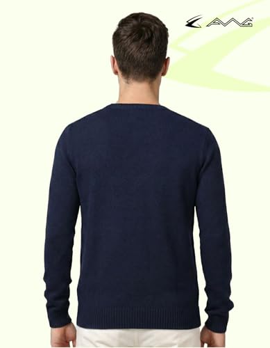 Image of AWG ALL WEATHER GEAR Men's Woolen V-Neck Full Sleeve Sweater