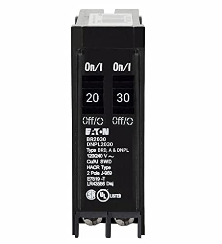 BR2030 BR Duplex Breaker 1-20A/1-30A 1 pole 120/240V 10K Non-CTL