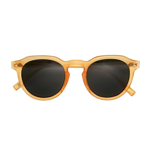 Frye Women's Kara Sunglasses Round, Yellow, 47 mm4