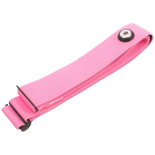 Homoyoyo Correa de Pecho Deportiva Elástica Rosa para Monitor de Frecuencia Cardíaca, Banda de Fijación Ajustable, Transpirable y Ligera, Compatible Monitores Inalámbricos para Correr