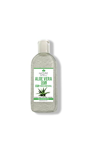 Nature Spell 99% Pure Aloe Vera Gel 200ml, Made in UK, No Added Colours, Fragrance or Parabens