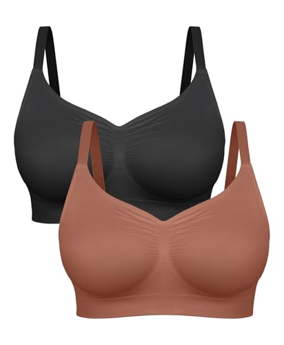 Image of FeelinGirl Bralettes for Women with Support Comfortable Bras No Underwire Seamless Everyday Bras