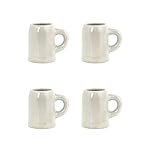Kikkerland Mug Cups (Set of 4), White