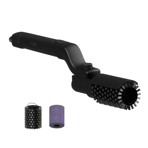 Cepillo eléctrico giratorio para barbacoa, cerdas de acero inoxidable para uso pesado, limpiador de barbacoa giratorio para exteriores para jardín, césped, terraza, camping, adultos, personas mayores