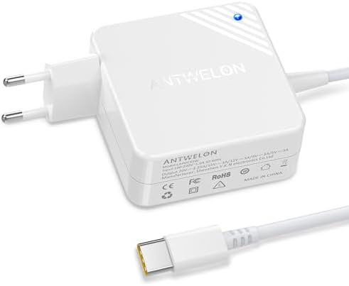 Chargeur Secteur 65W USB-C Pour Lenovo, HP, Acer, Asus - Adaptateur D'alimentation Universel