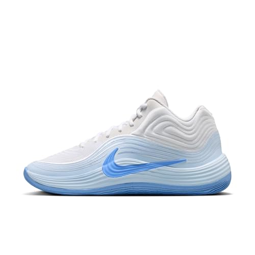 Nike Men's Precision 8 Mid Basketball Shoes, White/Royal Pulse-Hydrogen Blue, 10