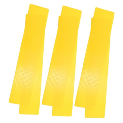 ibasenice 6pcs Tennis Court Markers Rectangular Training Signs for Soccer Basketball Tennis Brightly Training Equipment for