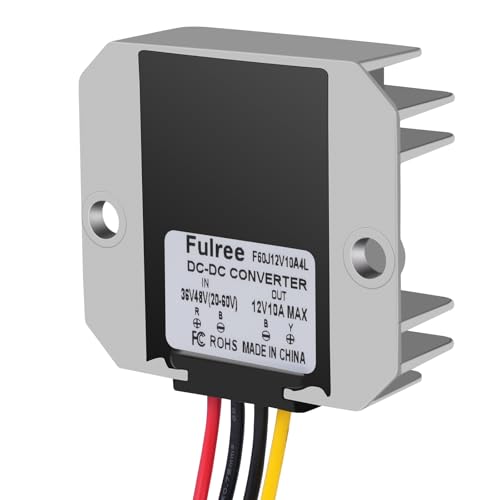 DewinLVD DC Spannungswandler, Step Down Converter Wasserdicht Spannungs-stabilisator Module DC 20-60V zu 12V 10A