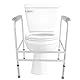 Homecraft Adjustable Steel Toilet Surround Frame, Toilet Safety Frame, Ideal for Elderly & Disabled, With or Without Floor Fixing Feet, (Eligible for VAT relief in the UK)