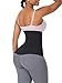 Shapebird Tummy Wrap Waist Trainer, Sauna compression Trimmer belt for abdominal support, Waist Cincher Belt for Women -One Size Fit All Black'