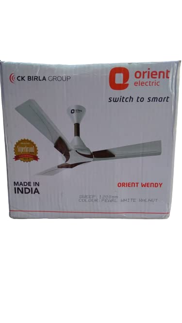 Jeen Mata Electronics |Ceiling Fan 1200MM | Colour- Pearl white walnut