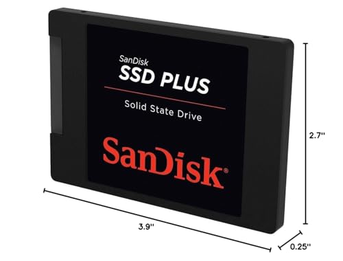 Image of SANDISK SSD PLUS 480GB Internal SSD - SATA III 6 Gb /s, 2.5 inch /7mm, Up to 535 MB /s - SDSSDA-480G-G26, Black