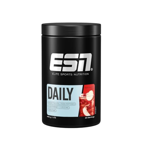 ESN Daily, Apple Cranberry, 480 g, mit Glutamin, Creatin, Collagen & L-Leucin - made in Germany