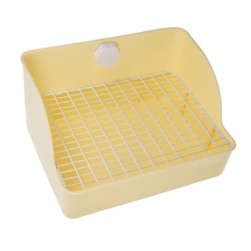 HAPINARY Große Nagertoilette für Kaninchen und Kleintiere Ecktoilette aus Robustem Geräumig und Waschbar Erleichtert die Sauberkeit im Käfig und Fördert Effektives Training für