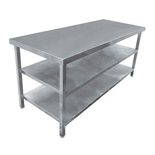 Image of Stainless Steel (SS Table, 45 x 26 inch x 34 inch (2 Under Shelf))