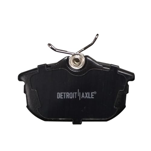Image of Detroit Axle - Rear Brake Pads for 00-04 Volvo S40 V40, Ceramic Brake Pads w /Hardware 2000 2001 2002 2003 2004 Replacement