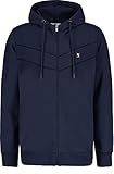 Garcia Herren Cardigan Sweat Sweatshirt, Marine, L