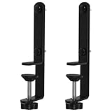 Mipcase 2 Stück Schreibtischhalterung aus Kohlenstoffstahl für Lochwand und Sichtschutzwand...