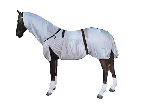 Proteggi il tuo cavallo dagli insetti: il nostro tappeto estivo è progettato per tenere gli insetti e le mosche lontano dal tuo cavallo. Questo tappeto per cavalli offre una protezione completa e riduce le irritazioni.