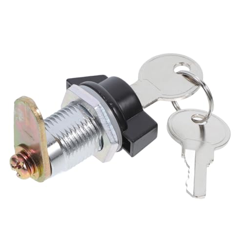 PENIKOKO キャビネット用カムロック 鍵付き 亜合製 柱シリンダー錠 電気配電盤 屋外収納扉対応 強固な防犯性能 簡単取付け 多用途収納ロック