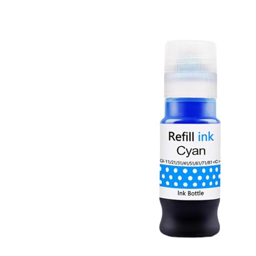 Encre de remplacement GI-21 GI-41 GI-11 Cyan pour réparer les impressions ternes sur G3260 G1220