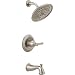 Delta Faucet Mylan Single-Function Tub and Shower Trim Kit with 3-Spray H2Okinetic Shower Head, SpotShield Brushed Nickel 144777-SP (Valve Included)