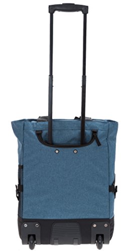 Punta 2er Set Wheel Einkaufstrolley Einkaufsroller + Faltschopper (MEALNGE Blau 10183-5300) – Bild 6