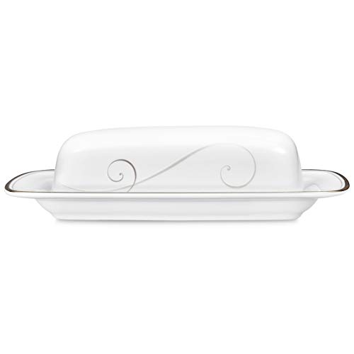 Noritake Platinum Wave Covered Butter