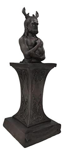 Estatua decorativa Dios Cornudo Masculino Wicca 12.5 in miniatura 2
