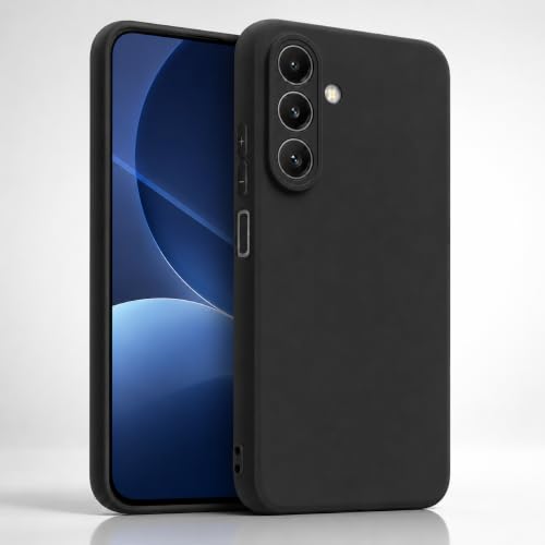 Image of FIRST MART Matte Silicone Back Cover for Samsung Galaxy A17 - Black
