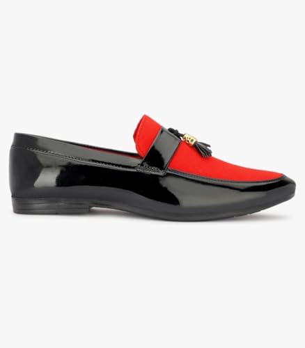 RICHY ADAM Red Mens Vegan Leather Casual Loofer Shoes - 7 UK (B0D9RXHHT7) Amazon Price History, Amazon Price Tracker