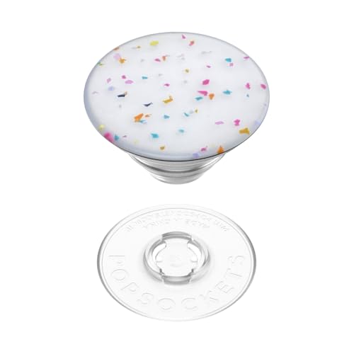 Image of PopSockets: PopGrip - Expanding Stand and Grip with a Swappable Top for Smartphones and Tablets - Circus Regrind White