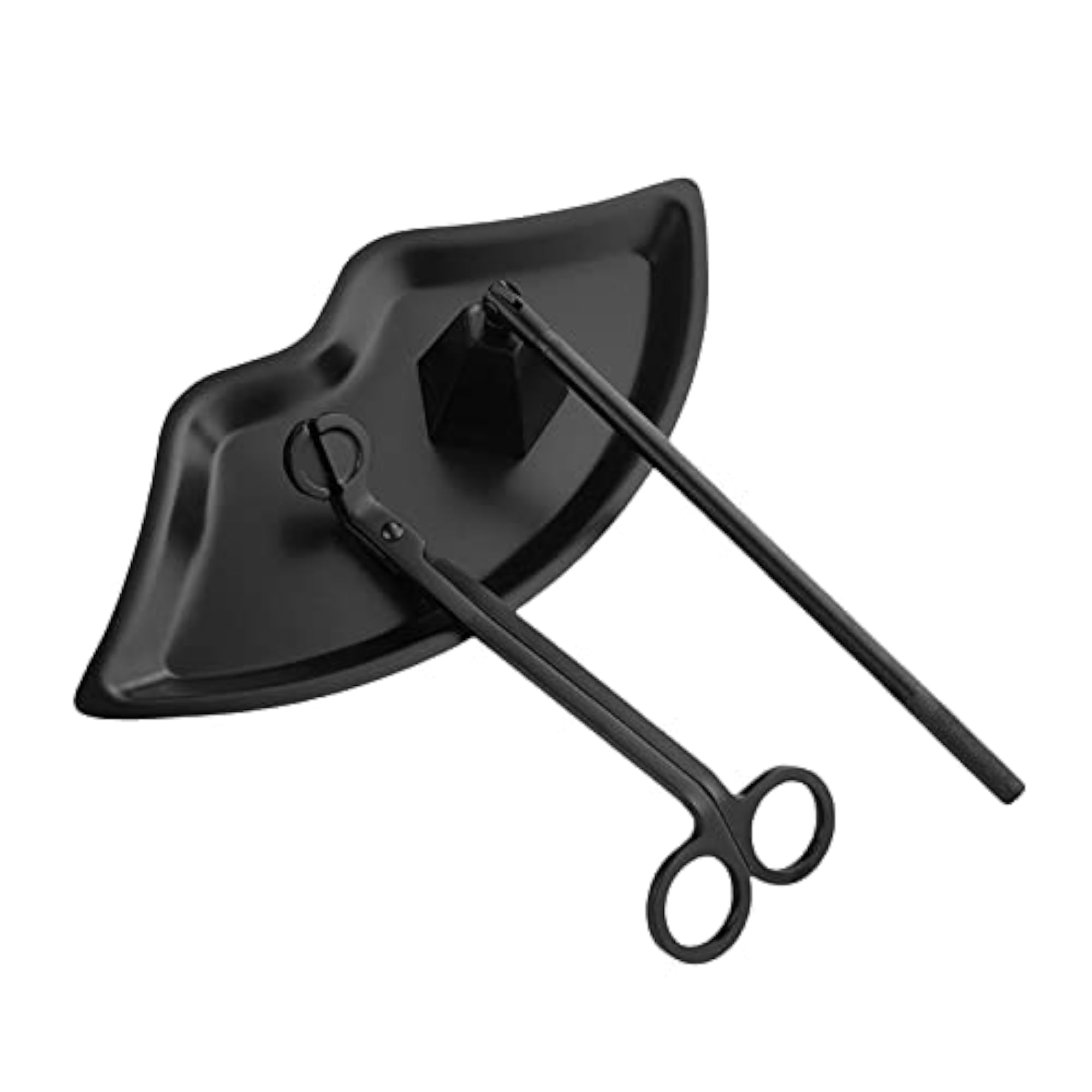 Candle Accessory Set Wick Trimmer Wick Flame Snuffer Tray Gift Black