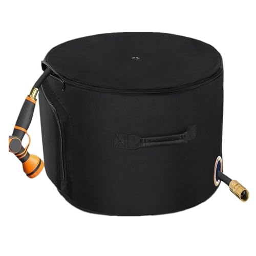 Escondite De Mangueras sostiene manguera de 45m, Caja para mangueras de agua Con orificio de entrada para manguera impermeable, a prueba de sol, a prueba de polvo