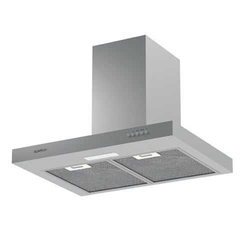 Apelson Campana extractora Cocina TALIA 601 X/A | 3 Niveles Extracción |Control Mecánico| Capacidad 301 m3/h| Silenciosa 60 dB |LED Filtros Lavables| Consumo Energía 67W |Gris Acero Inox