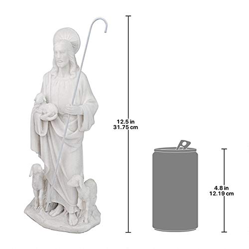 Estatua religiosa de Jesús Buen Pastor 12.5 in miniatura 7