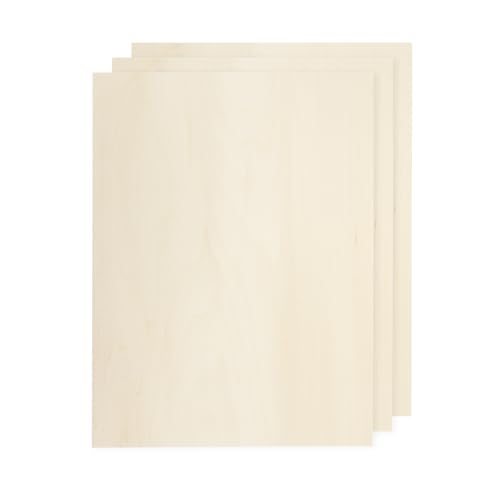 QUARKZMAN 3 Piezas De Hoja De Tilo 300 X 200 X 3mm Tableros De Madera Sin Acabar Contrachapado Para Manualidades Corte Laser Con Superficies Lisas