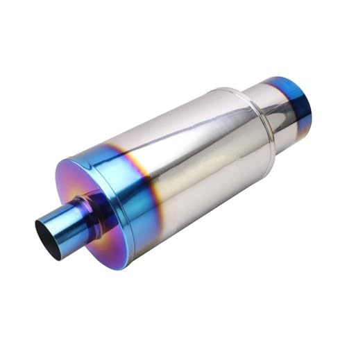 Terminal de escape de acero inoxidable universal con entrada de 76mm y salida de 152mm para coche