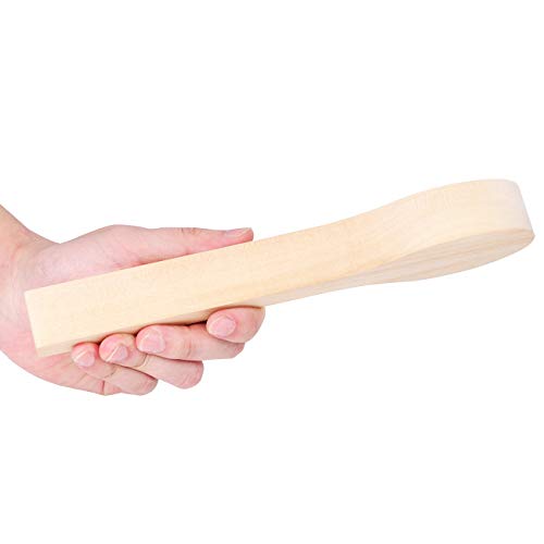 2 Pack Wood Carving Spoon Blank Basswood Unfinished Wooden Craft Whittling Kit for Whittler Starter Kids - Thumbnail 4