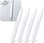 Miytsya 4 PCS Door Edge Silicone Protection Sticker, Switching Doors Anti-Collision Article, Rearview Mirror Anti-Scratch Decorative Strip, 4.1In x 0.6In Suitable for Cars Body Protection (White)