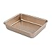 Golden Rectangular Antiadherente Para Hornear De Profundidad Para Hornear Pastel De Queeping Cacerola Para Hornear Bizcocho Nieve Molde Crujiente Gruesa Material De Acero Al Carbono Espeso Adecuado Pa
