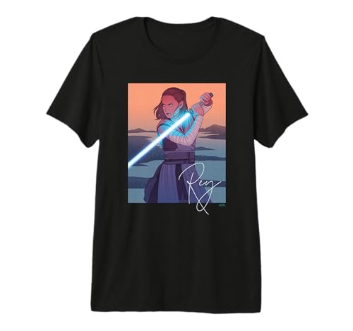 T-shirt Star Wars Rey anti-déformation et doux avec sabre laser