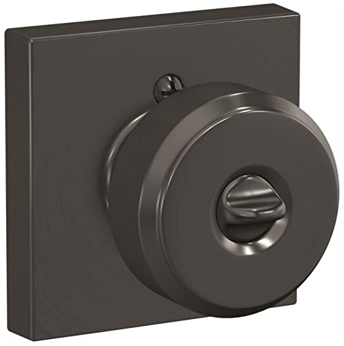 Image of SCHLAGE Bowery Keyed Entry Door Knob, Interior /Exterior, Satin Nickel